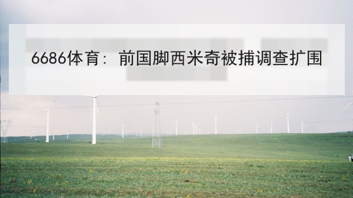 6686体育: 前国脚西米奇被捕调查扩围 6686体育: 前国脚西米奇被捕调查扩围